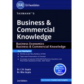 Taxmann's Cracker on Business & Commercial Knowledge [Business Economics, Business & Commercial Knowledge] for CA Foundation May 2022 Exam [New Syllabus] by Dr. C. B. Gupta,  Dr. Ritu Gupta